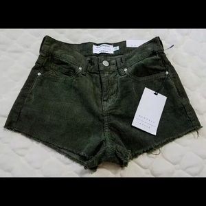 Kendall & Kylie High Rise Corduroy Shorts 22 NWT